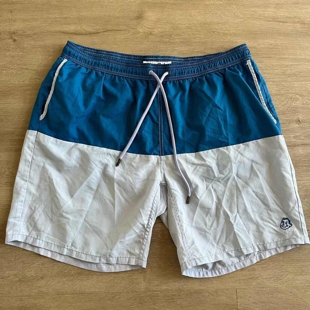 Mr Swim Blue Swim Trunks Mens XXlarge